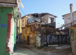 AYVALIK SOKAKLARINDAKİ TEHLİKE
