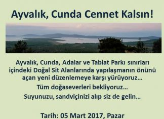 “AYVALIK, CUNDA CENNET KALSIN”