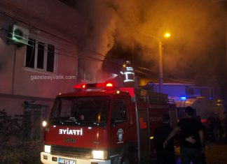 FETHİYE MAHALLESİ’NDE YANGIN; 1 KİŞİ YARALANDI