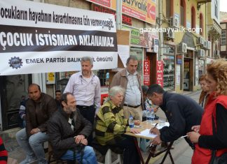 ÇOCUK İSTİSMARINA KARŞI İMZA KAMPANYASI