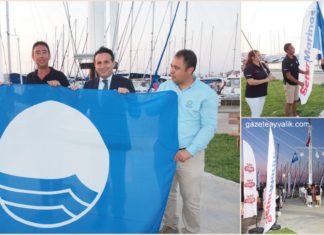 AYVALIK’TA, MARİNA VE 3 YATA MAVİ BAYRAK VERİLDİ