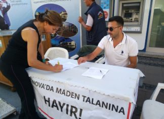 MADENE KARŞI 5 BİN İMZA