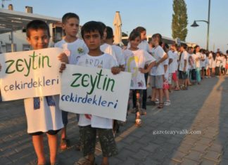 ZEYTİN ÇEKİRDEKLERİ İLE BAŞARI ÖDÜLÜ