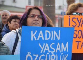 KADINLAR ALANA ÇIKTI; “ŞİDDETE, TACİZE, İSTİSMARA HAYIR!”