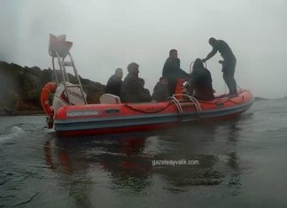 MADEN ADASI’NDA MAHSUR KALAN DÜZENSİZ GÖÇMENLER KURTARILDI