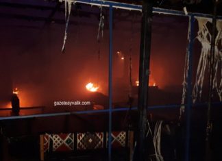 CUNDA ADASI’NDA KAFE YANGINI