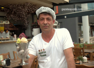 DONDURMA USTASI, AYVALIK’I YENİ LEZZETLERLE TANIŞTIRIYOR