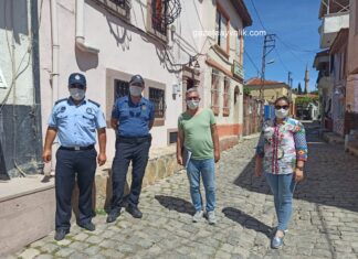 AYVALIK’TA İŞYERLERİNE COVİD-19 DENETİMİ