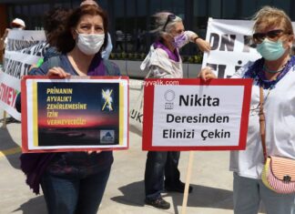 AYVALIK’TA DÜNYA ÇEVRE GÜNÜ AÇIKLAMASI PRİNA FABRİKASI ÖNÜNDE YAPILDI