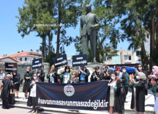 AYVALIK AVUKATLARI HALKA SESLENDİ; ‘BU TASARI SİZLERİN SAVUNMA HAKKINI KÖKÜNDEN BUDAMAKTIR”