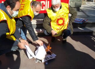 “SEFALET ÜCRETİNİ KABUL ETMİYORUZ” DİYEREK BORDRO YAKTILAR