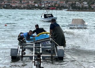 AYVALIK’I YİNE FIRTINA VURDU; EN AZ 6 TEKNE BATTI