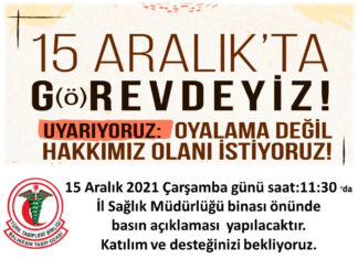 SAĞLIK EMEKÇİLERİ G(Ö)REVDE
