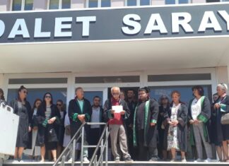 AVUKAT SERVET BAKIRTAŞ’IN GÖREVİ BAŞINDA KATLEDİLMESİ AYVALIK’TA PROTESTO EDİLDİ