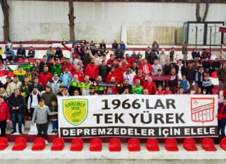 AYVALIKGÜCÜ BELEDİYESPOR VE EDREMİT BELEDİYESPOR DEPREMZEDELER YARARINA MAÇ YAPTI