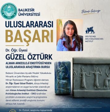 BALIKESİR ÜNİVERSİTELİ AKADEMİSYENE ALMANYA’DAN PRESTİJLİ ARAŞTIRMA BURSU
