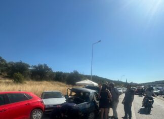 AYVALIK’TA ZİNCİRLEME TRAFİK KAZASI: 6 YARALI