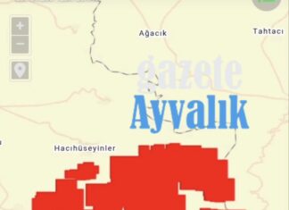 NASA haritasina göre Türkiye’deki en büyük yangın Ayvalık’ta