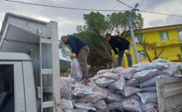 AYVALIK’TA İHTİYAÇ SAHİBİ 1000 AİLEYE KÖMÜR DAĞITIMI SÜRÜYOR